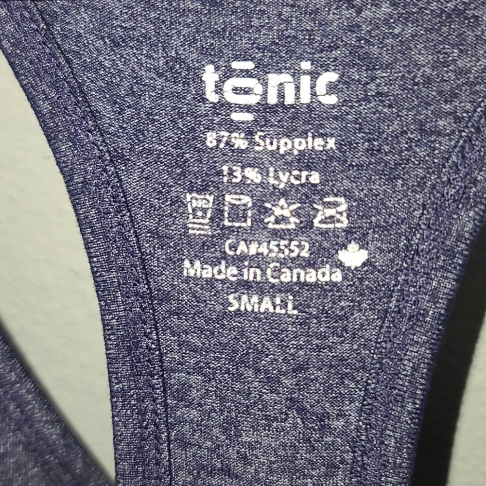 Tonic Racerback Ruched Side Athletic Tank Top - Picture 2 of 6